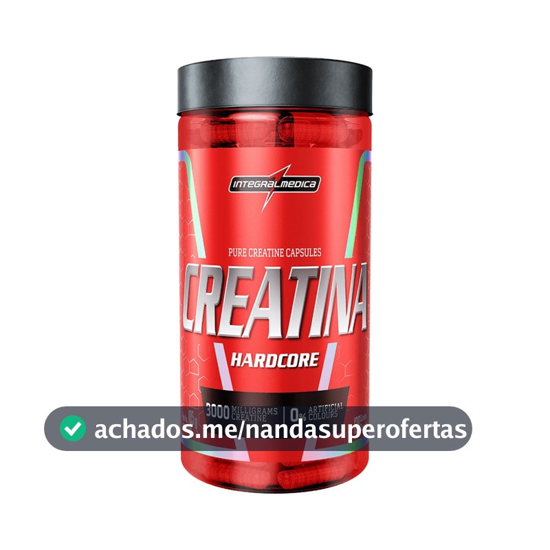Creatina Integralmédica Hardcore em cápsula Sem sabor x 105g de 120 un