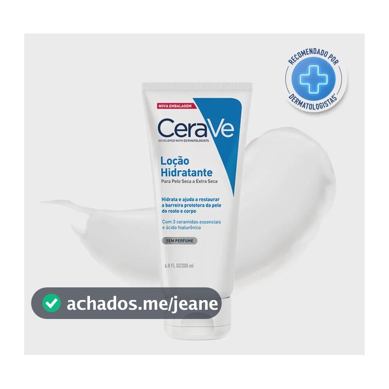 Loção Hidratante Corporal 3 Ceramidas Hidratação 120h CeraVe 200ml