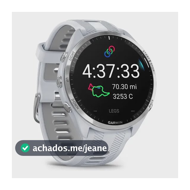 Cinta Cardíaca Garmin Forerunner 965  Branco Branco 47mm