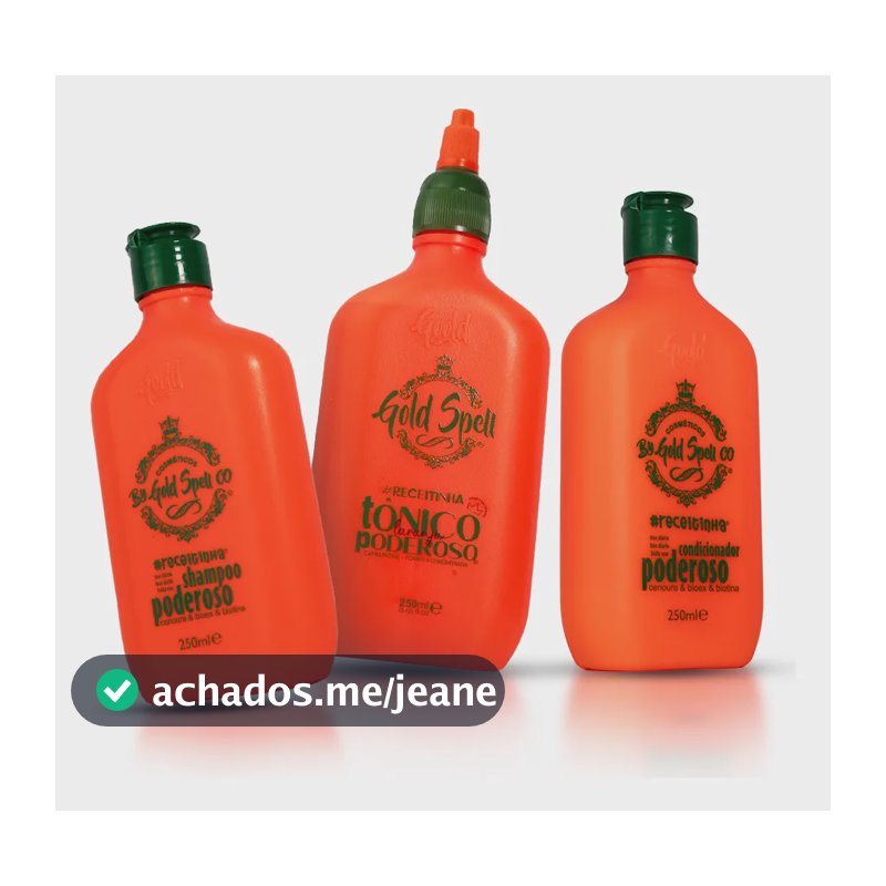 Combo Poderoso (shampoo+cond+tônico) Original