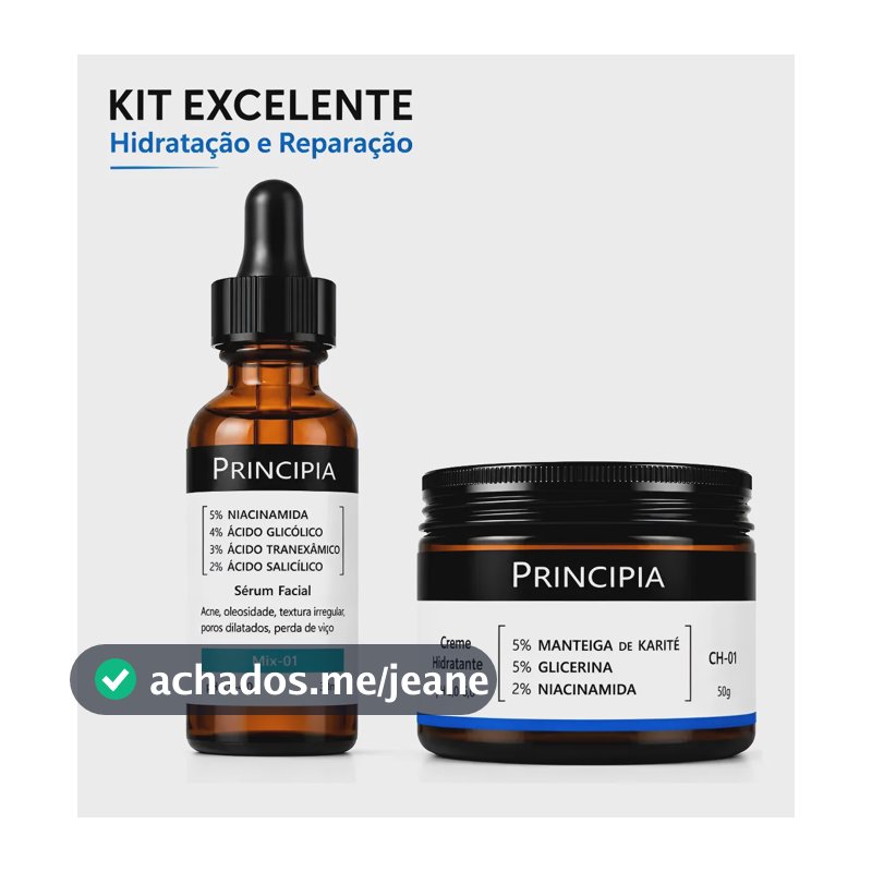 Kit Principia Mix-01 + Ch-01 Acne Oleosidade