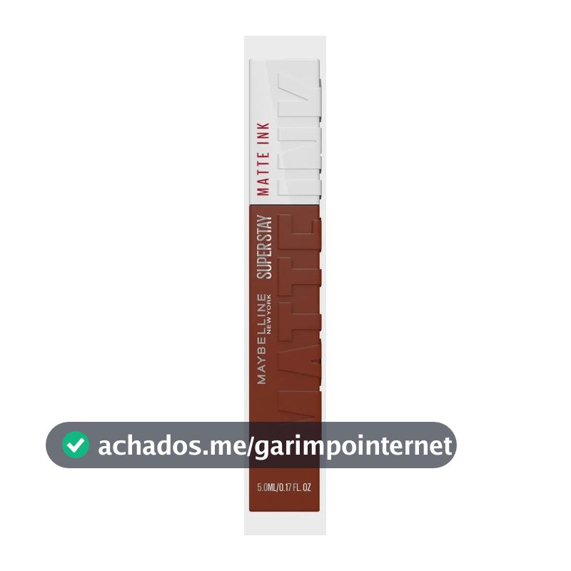 Maybelline SuperStay Matte Ink Batom Líquido Matte Longa Duração 16H com Aplicador Preciso, Não Transfere e Cor Intensa, Acabamento Matte Confortável, Brown Edition Cor Renegade, 5ml