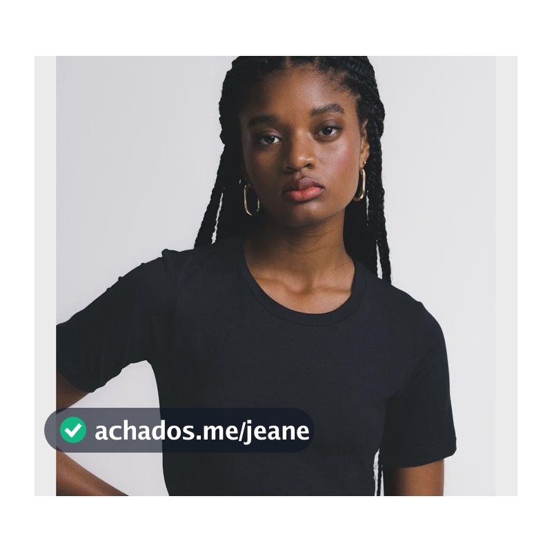 Camiseta Feminina Insider Daily Básica Preta Gg