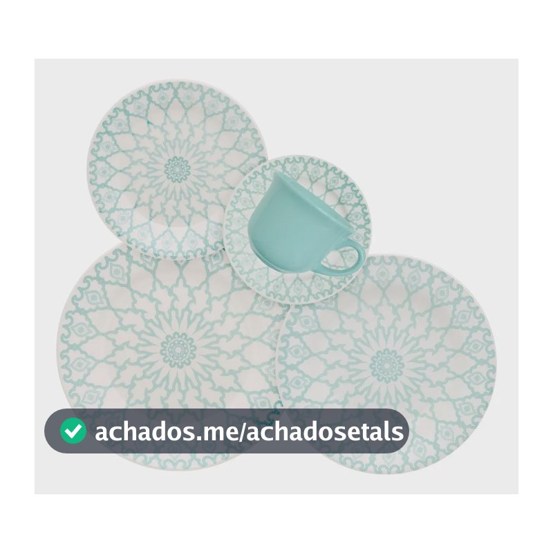 Aparelho De Jantar E Chá 20 Peças Donna Mandala