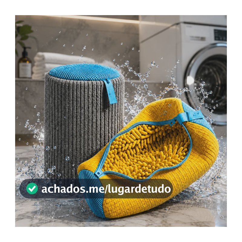 Kit 2 Sacos De Lavagem Tenis Sapatos Para Máquina De Lavar Aleatório