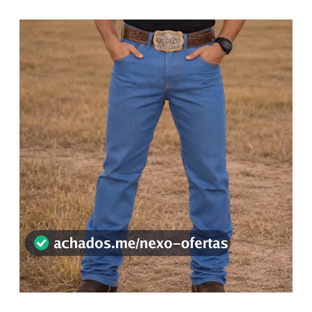 Calça Country Masculina Jeans Western Cowboy Rodeio Elastano