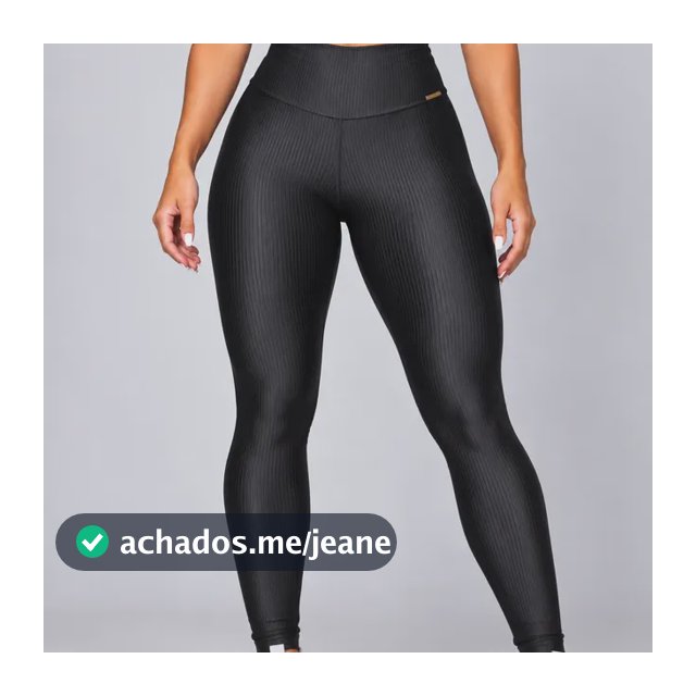 Legging Fitness 3d Malha Trilobal Canelada Feminina Academia