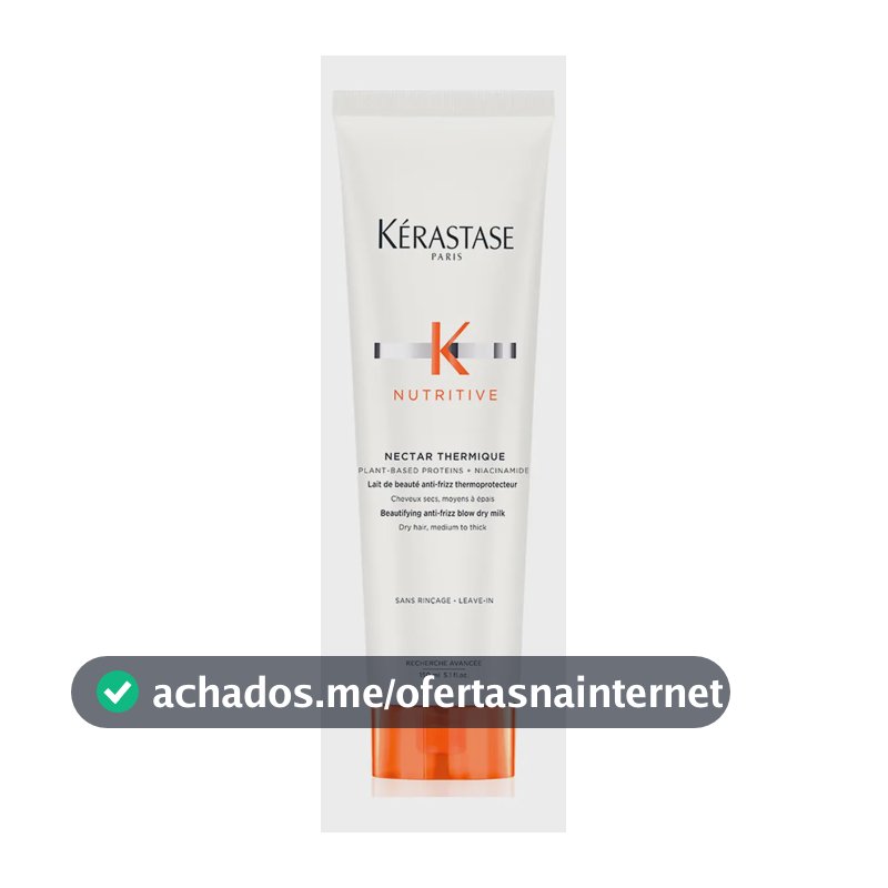 Leave-In Protetor Térmico Anti Ressecamento com Proteínas Vegetais e Niacinamida para Cabelos Médios a Grossos Kérastase Nutritive Nectar Thermique 150ml