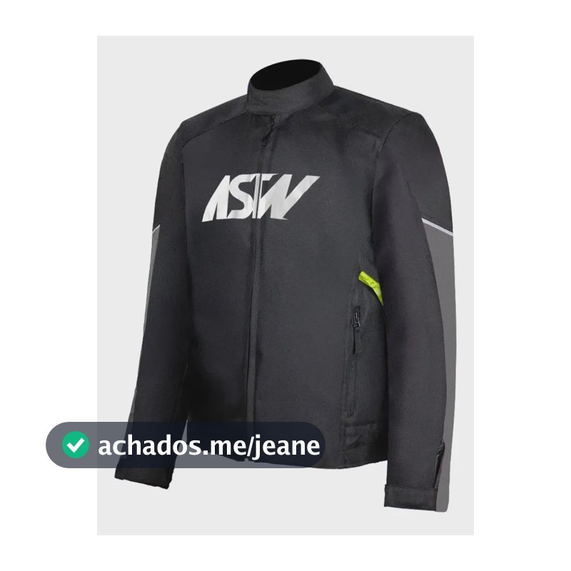 Jaqueta Motociclista Asw Legion Masculina Preto Chumbo Moto Preto Chumbo Gg