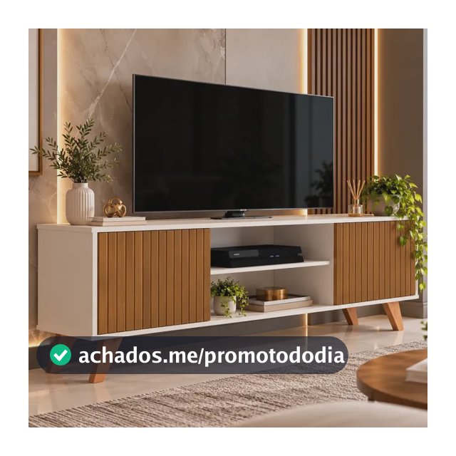 Rack Sala Estante Tv 58 Polegadas Home Bancada Helena