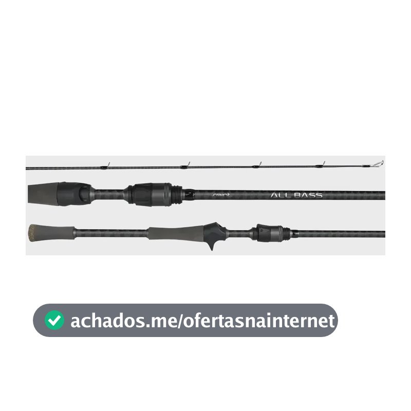Vara Carretilha Saint All Bass 1,91m 5-12lbs Im10 - 1 Parte Preto