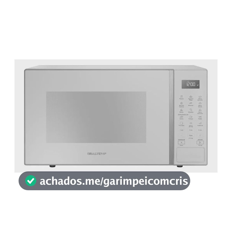 Micro-ondas Brastemp 32L Branco com Menu Gourmet - BMS46AB