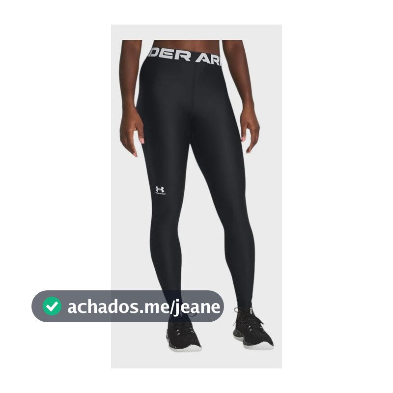Calça Legging Under Armour Hg Authentics Feminina Preto Liso Gg