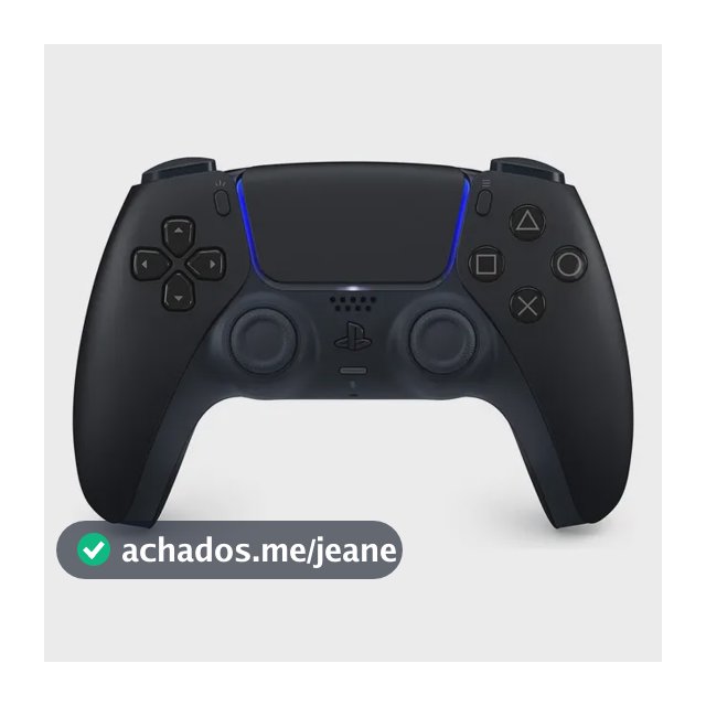 Controle Joystick Sem Fio Sony PlayStation 5 DualSense Midnight Black