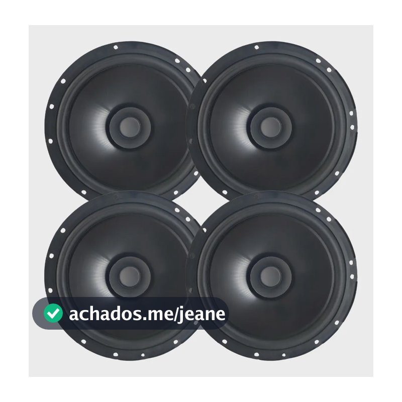 Kit 4 Alto Falantes Coaxiais 6 Bomber Montadoras 200w Rms Cor Preto