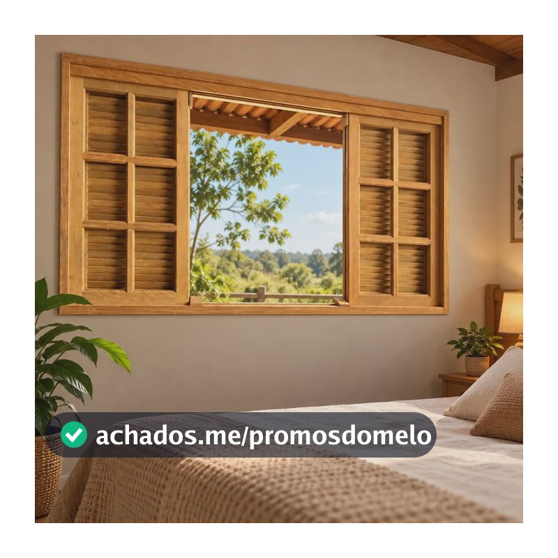 Janela Veneziana De Correr Itaúba 6 Folhas 100x120 Marrom