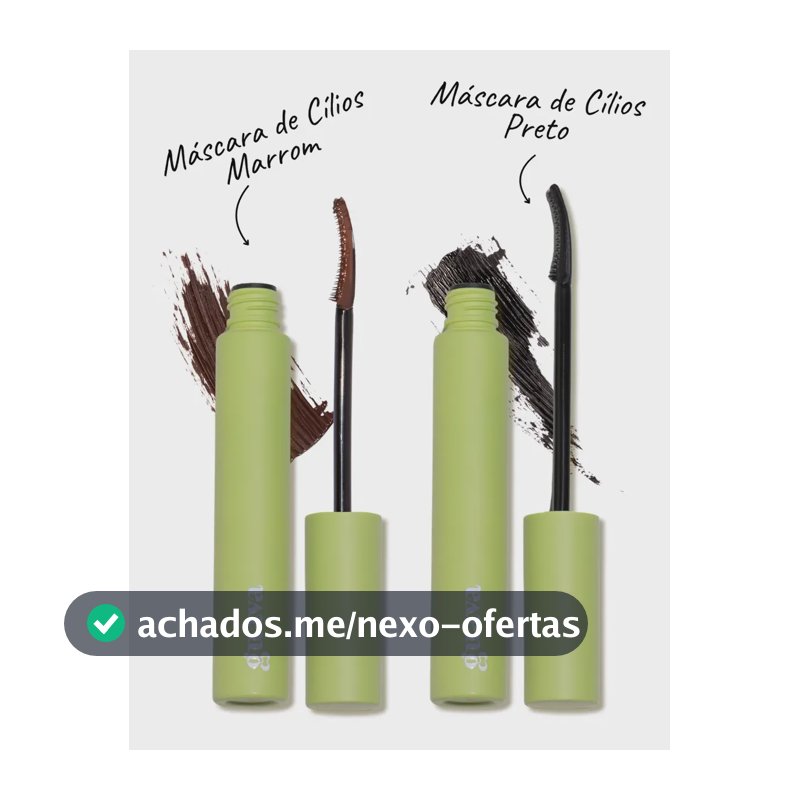 Kit Máscaras De Cílos Marrom E Preto Alonga E Cuida Guava Preto E Marrom