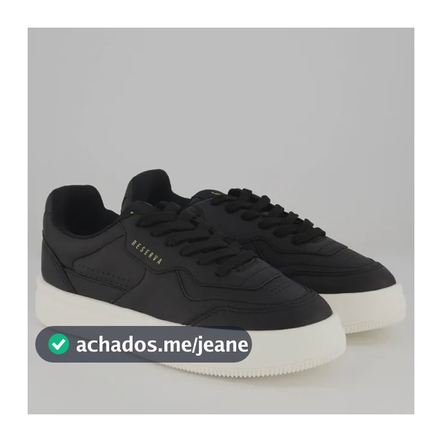 Tênis Reserva Troy Preto E Branco