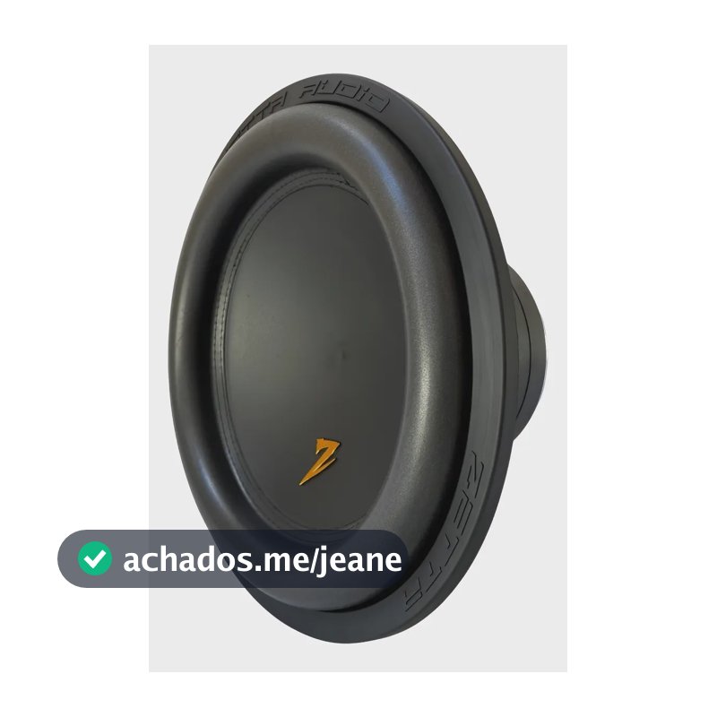 Subwoofer Zetta Audio S-12 Polegadas 700rms 4+4 Ohms Dupla Preto