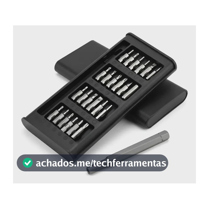 Jogo Chaves Kit 24 Peças Precisão Mini Ferramentas Multiuso Cinza-escuro