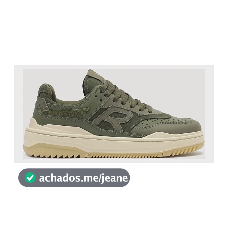 Tênis Reserva R-broox Masculino Casual Couro Do 38 Ao 43 Verde 41 Br