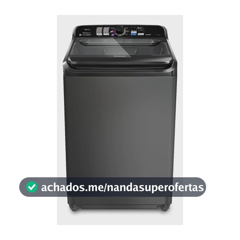 Máquina de Lavar Panasonic 15kg Titânio 127v NA-F150B1T