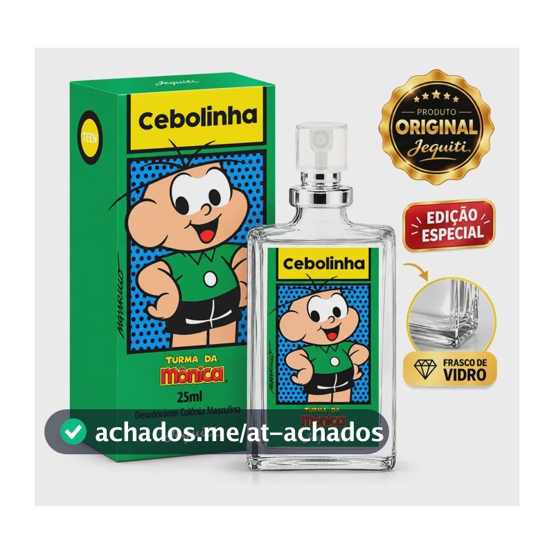Perfume Colônia Cebolinha 25ml Edição Limitada Jequiti