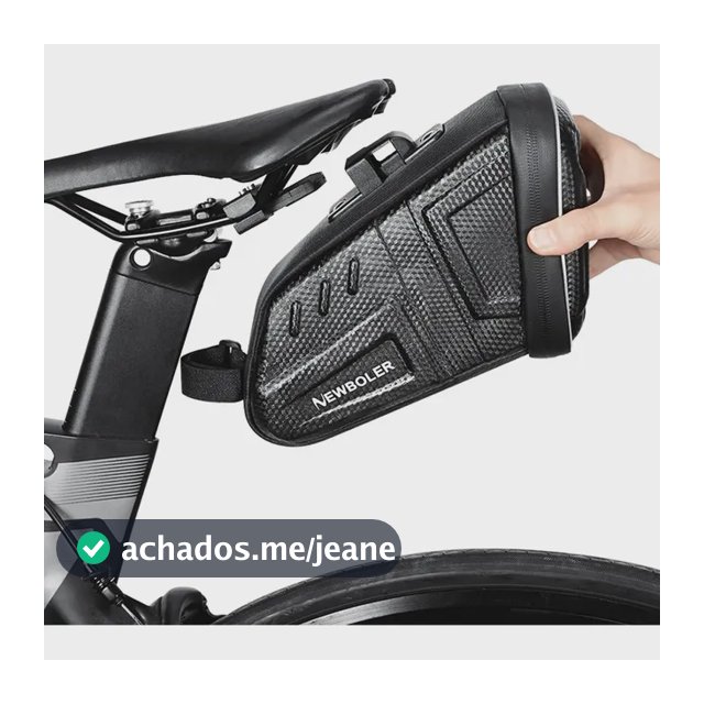 Bolsa Selim Bicicleta Impermeável 1,5 L Preto