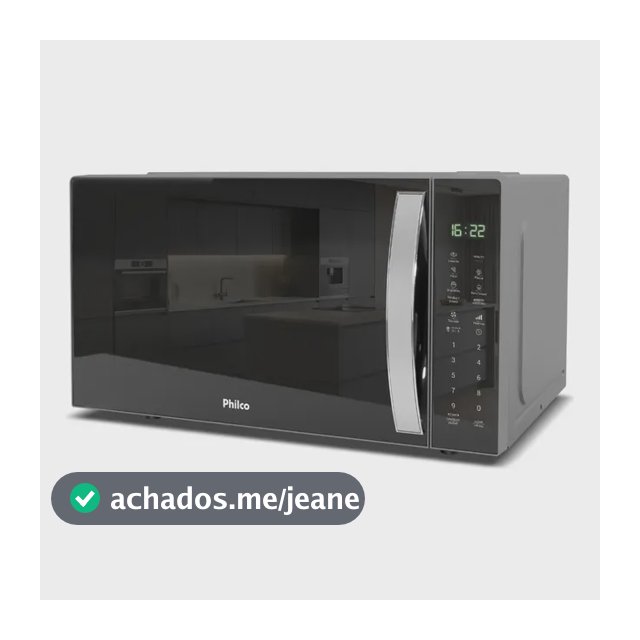 Micro-ondas 33L Philco Linha Branca PMO39S - 1400W - Prateado
