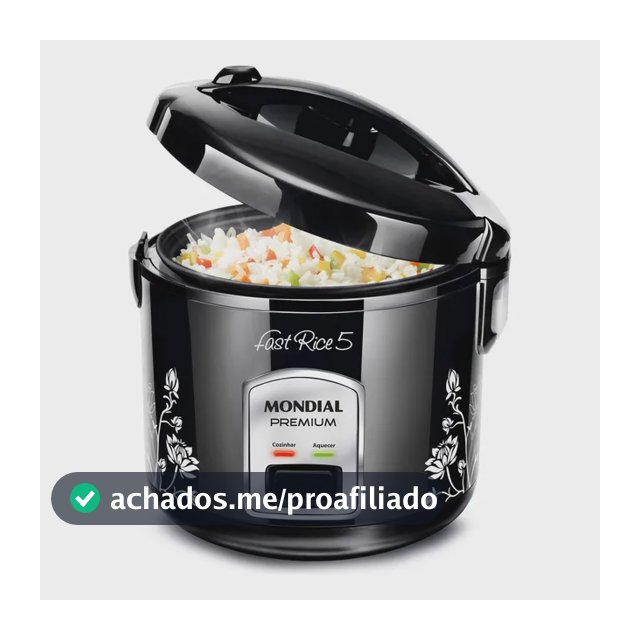 Panela De Arroz Fast Rice 5 Premium Mondial 400W - NPE-08-5X