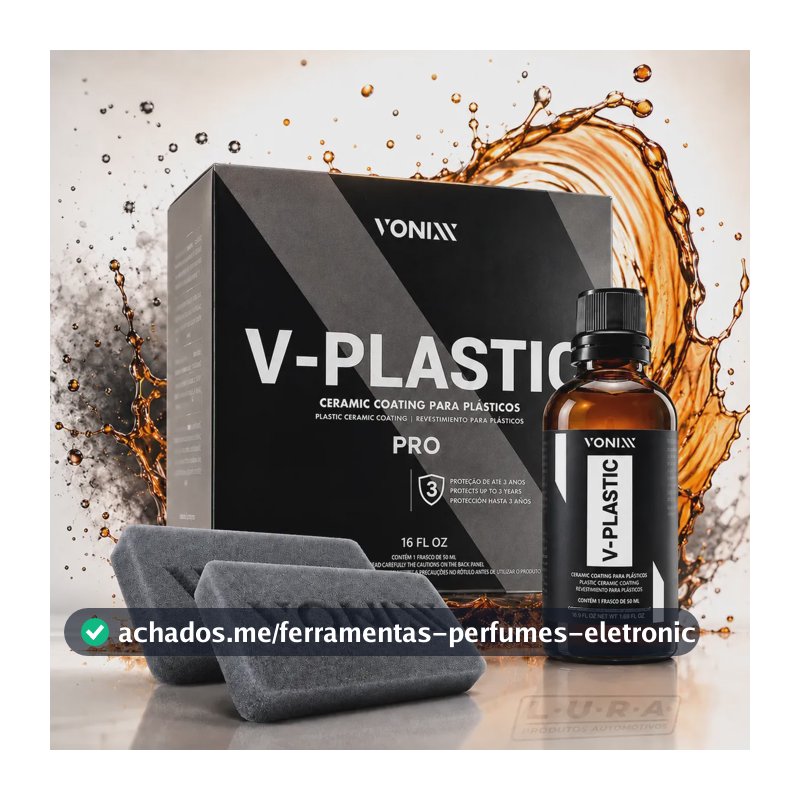 Produto Vitrificador V-plastic Pro Vonixx Plásticos 50ml