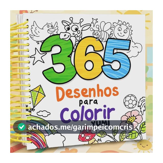 Livro Interativo Infantil : 365 Desenhos Para Colorir | Caderno Com Espiral Para Pintar - Para Meninos E Meninas