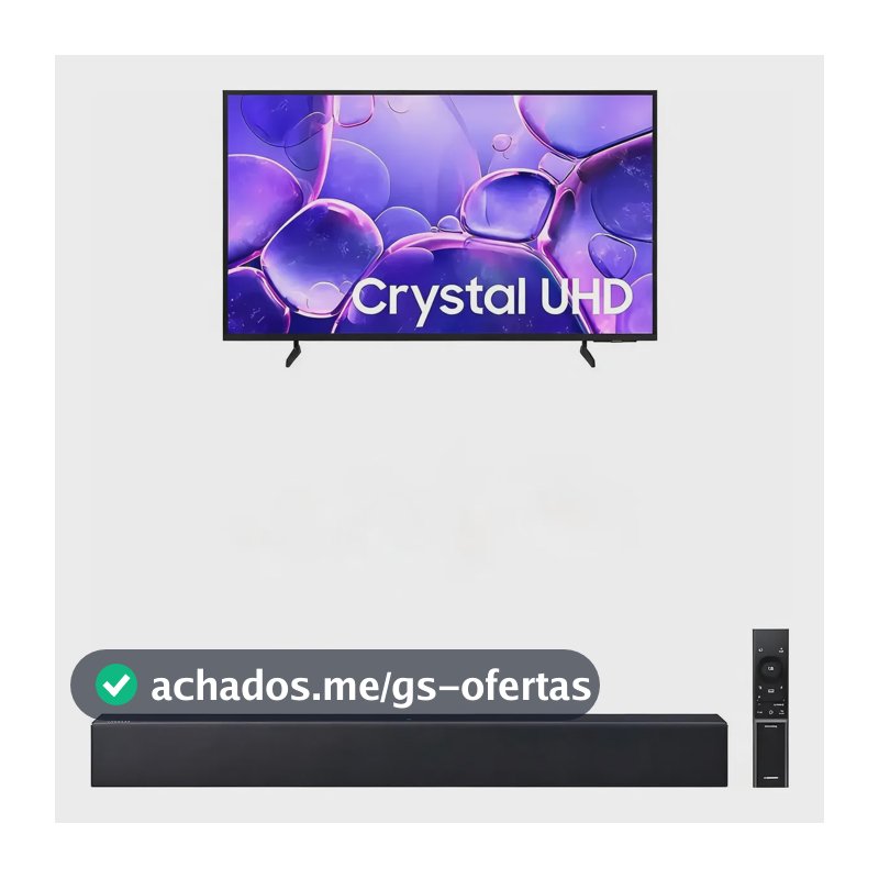 Samsung Smart Tv 55 Crystal Uhd 4k + Soundbar Hw-b400f