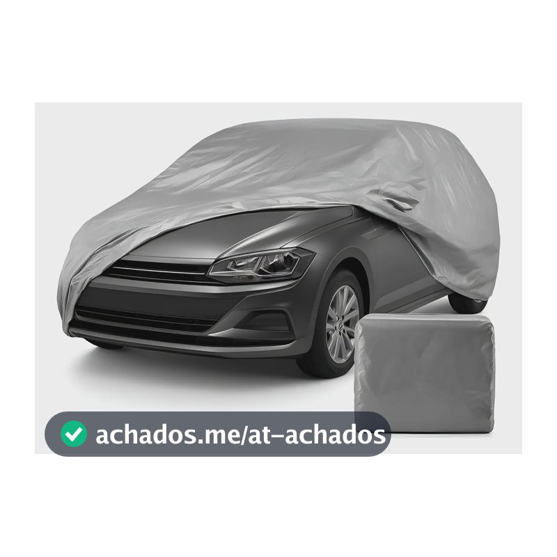 Capa Cobrir Carro Tamanho M 100% Impermeável Forrada Anti-uv Prateado