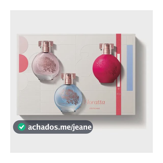 Kit Floratta Colônia 30 Ml - Presente (3 Itens)