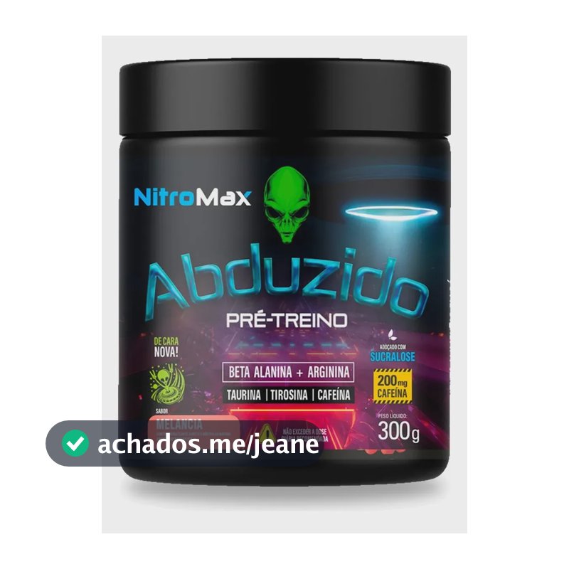 Pre Treino Abduzido 300g - Nitromax Sabor Melancia