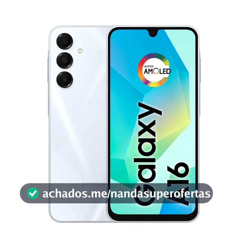 Celular Samsung Galaxy A16 128gb 4gb Ram Câmera de Até 50mp Tela 6.7 Nfc Ip54 Bateria 5 Ah Cinza
