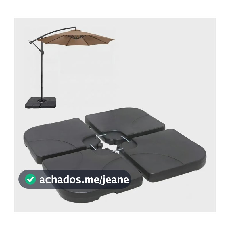 Contra Peso Base Para Ombrelone Lateral 4 Partes 60 Litros