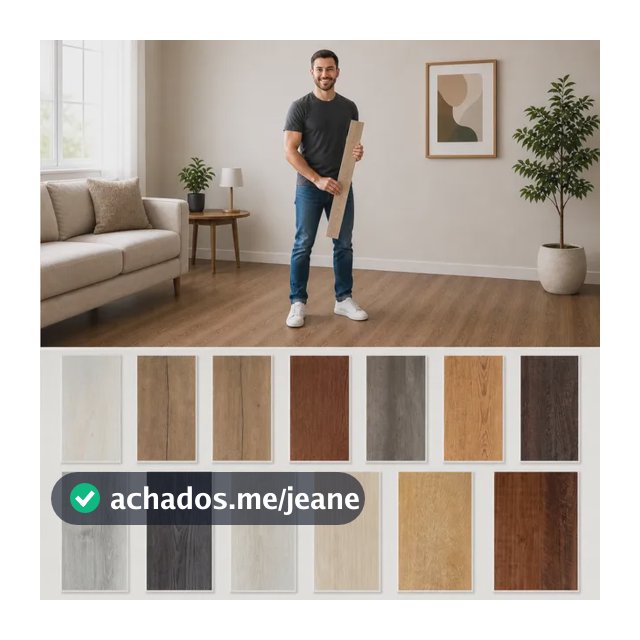 Piso Vinilico Auto Adesivo 1m² Amadeirado Marrom Premium Top