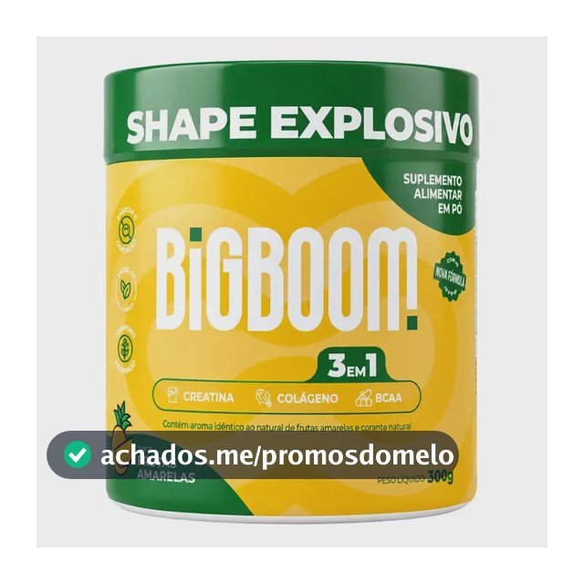 Creatina Monohidratada - Bigboom - 3 Em 1 C/colágeno E Bcaa