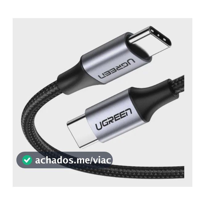 Cabo Ugreen USB-C Para USB-C 60w Tipo C Turbo Original