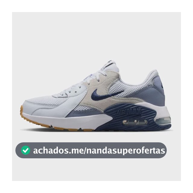 Tênis Nike Air Max Excee Feminino Branco/azul 39 Br