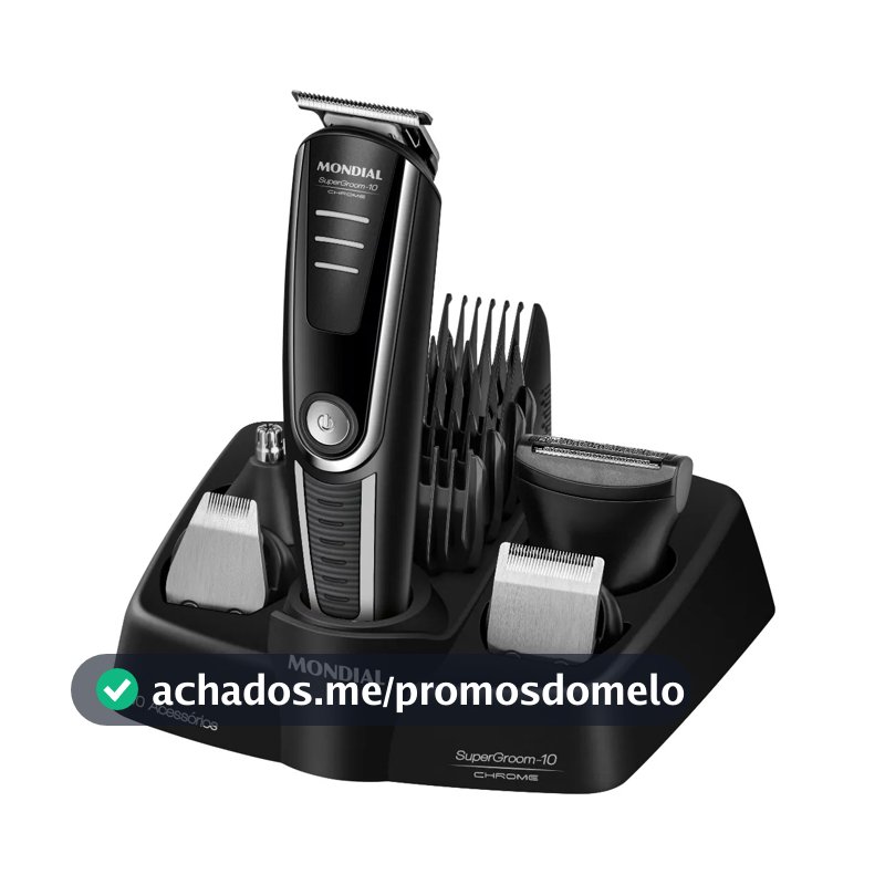 Aparador De Pelos Supergroom-10 Mondial Bivolt Bg-10
