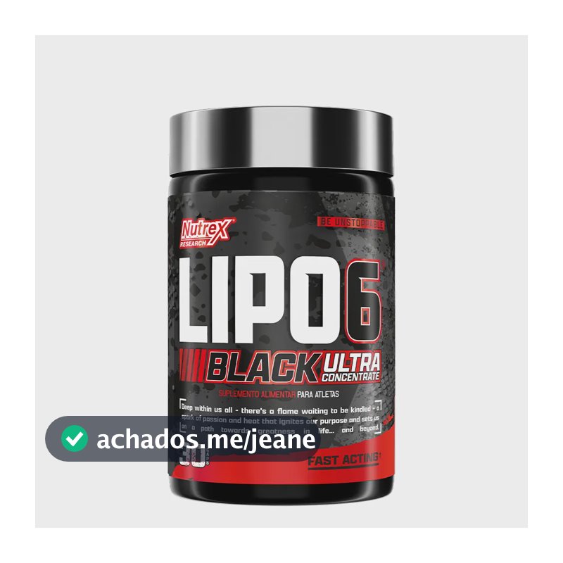 Termogênico Lipo-6 Black Ultra Concentrado 30 Caps Nutrex Research
