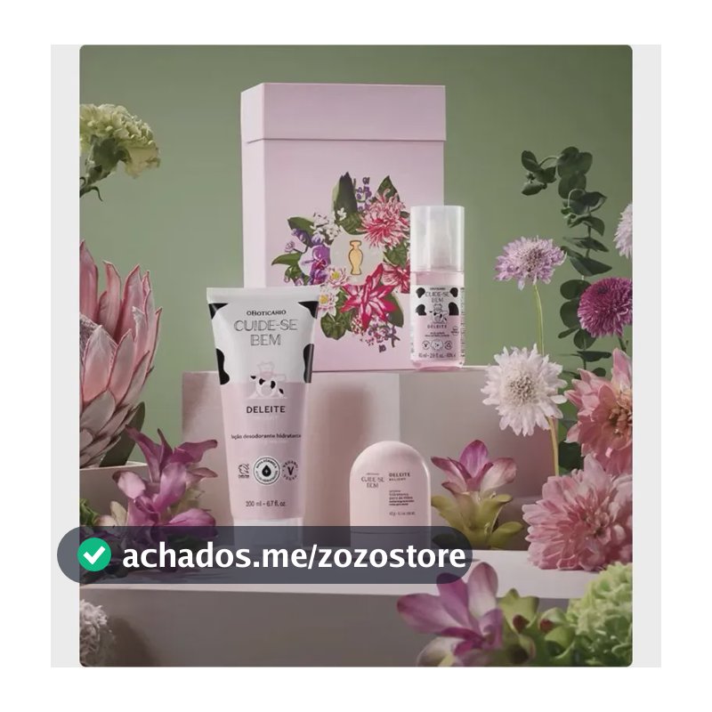 Kit Presente Cuide-se Bem Deleite O boticário 3 itens dia das Mães