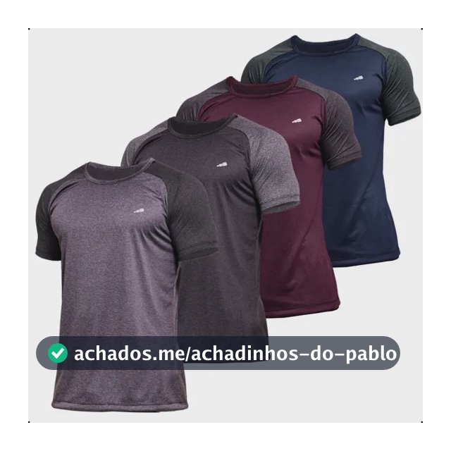 4 Camisetas Masculina Dry Fit Premium Camisa Academia Kit