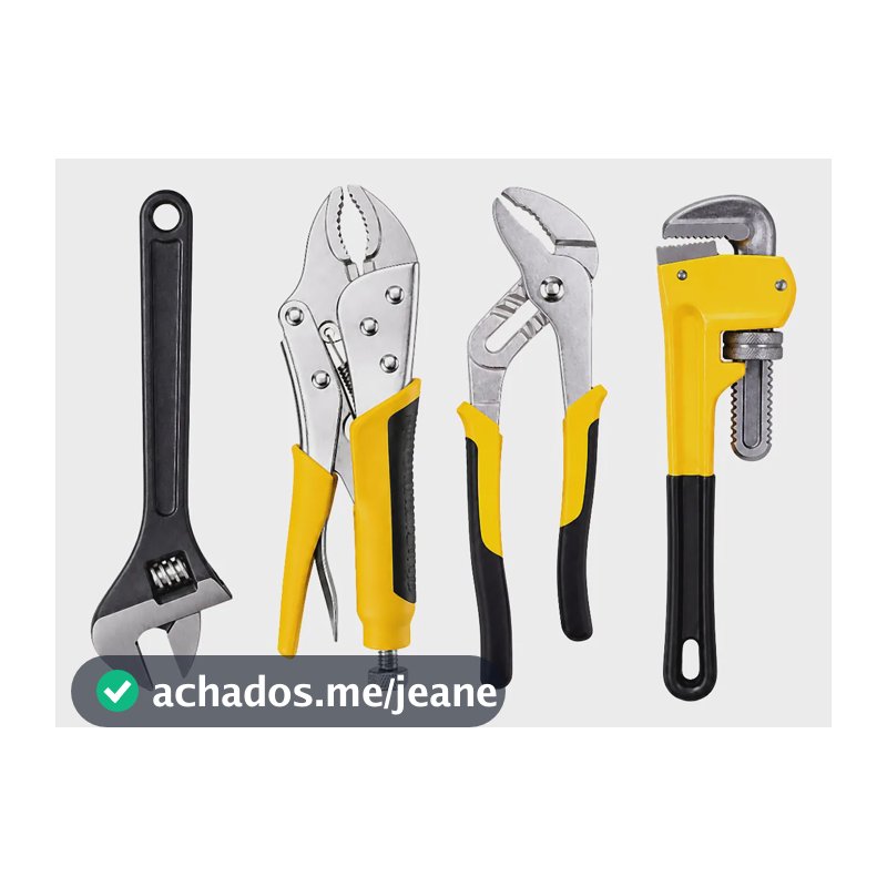 Kit Chave Inglesa Alicate Bomba Grifo Alicate Pressão Kit C Kit Completo