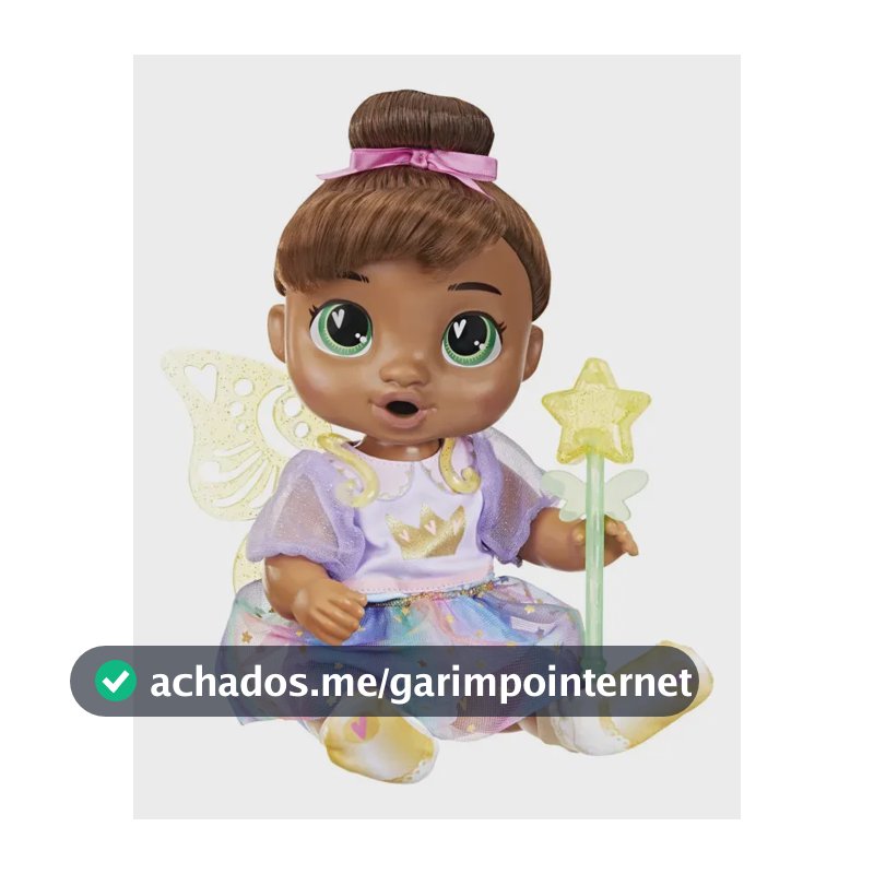 Boneca Baby Alive Conto de Fadas Morena Articulada com Acessórios