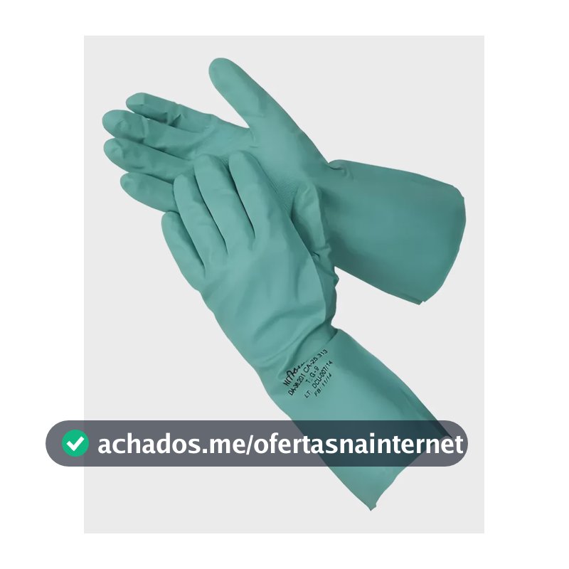 Luva Nitrílica P Para Manipular Resina E Silicone (par) Verde