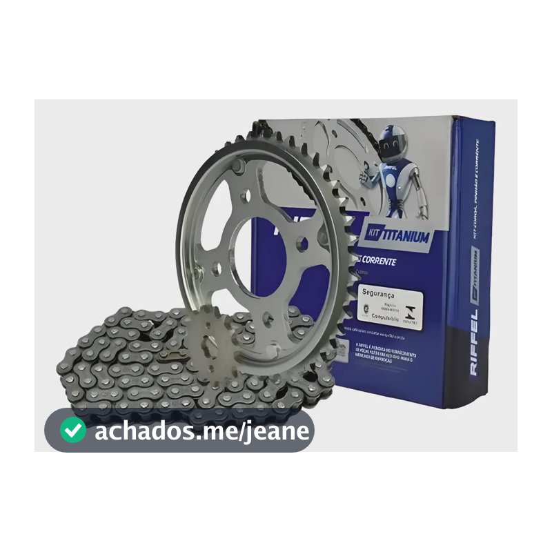 Kit Transmissão Tração Riffel 71827 Titan 150 2004 A 2015 Cinza